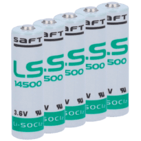 Saft - Pack de pilhas AA / LS14500 - 10 unidades - Tensão 3.6 V - Litio - Capacidade nominal 2600 mAh