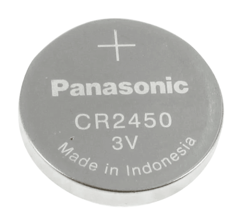 Panasonic - Pile CR2450 - Tension 3.0 V - Lithium - Capacité nominale 620  mAh - Compatible avec les produits du catalogue - EN REFURB