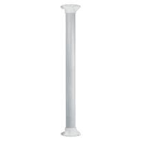 Suporte tecto - Altura 100 cm - Apto para uso em interiores - Cor branco - Fabricado em plástico