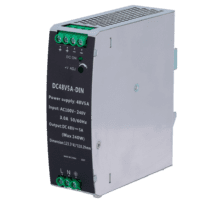 Fonte de alimentação comutada - Saída DC 48 V 5 A / 240 W - 2 saídas - Voltagem entrada 100 V ~ 240 V - 123.5 (Al) x 41 (Lg) x 110.3 (Fd) mm - Montagem em carril DIN