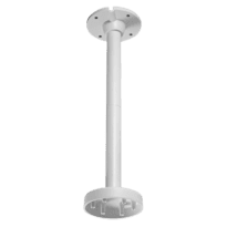 Suporte tecto - Altura 567 mm - Apto para uso no exterior - Cor branco - Fabricado em alumínio - Passador de cabos