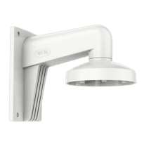 Suporte de parede - Apto para dome - Apto para uso no exterior - Cor branco - Passador de cabos