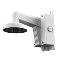 Suporte de parede - Caixa de conexões - Apto para uso no exterior - Cor branco - Compatível com Hiwatch Hikvision - Passador de cabos