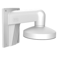 Suporte de parede - Apto para dome - Apto para uso no exterior - Cor branco - Passador de cabos