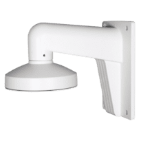 Suporte de parede - Para câmaras dome - Apto para uso no exterior - Cor branco - Compatível com Hiwatch Hikvision - Passador de cabos