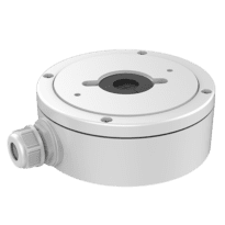 Caixa de conexões - Para câmaras dome - Apto para uso exterior - Instalação em tecto ou parede - Cor branco - Passador de cabos