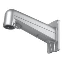 Suporte de parede - Apto para PTZ - Apto para fixação em poste - Cor cinza - Material endurecido com tratamento de spray