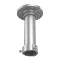 Suporte tecto - Altura 200 mm - Apto para uso no exterior - Cor branco - Fabricado em alumínio - Passador de cabos