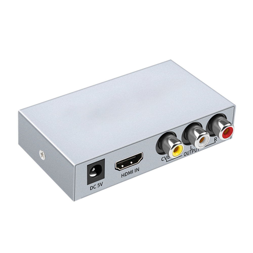 Convertisseur HDMI vers AV - 1 entrée HDMI - 1 sortie AV - Résolution de  sortie PAL / NTSC - Résolution d'entrée vidéo 1080p - Sortie audio stéréo -  PT REFURB