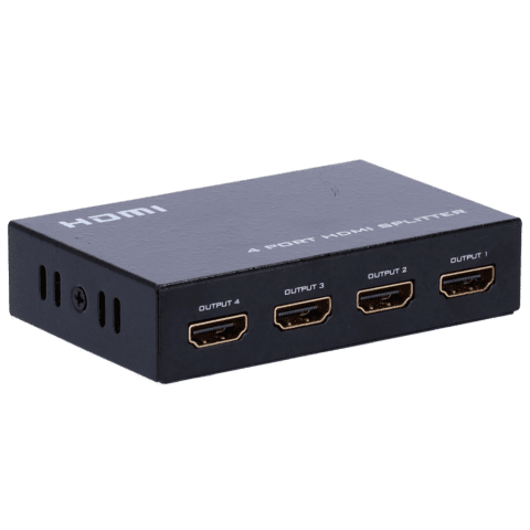 Multiplicador de señal HDMI - 1 entrada HDMI - 4 salidas HDMI - Hasta 4K*2  - Longitudes máximas de salida 25 m - Alimentación 5 V CC - PT REFURB