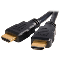 Cabo HDMI - Conectores HDMI tipo A macho - Alta velocidade - 0.5 m - Cor preto - Conectores anticorrosão