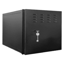 Caixa metálica fechada para DVR - Específico para CCTV - Para gravadores de até 6U rack - Camlock - Compatível com o padrão de RACK de 19" - Qualidade e resistência