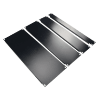 Tampa cega para rack padrão 19" - Tamanho 3U - Cor preto