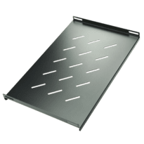 Bandeja para Rack - Tamanho máximo 300 mm x 465 mm - Fixações laterais - Grelha de ventilação - Material metálico