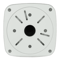 Caixa de conexões - Para câmaras bullet ou domos - Apto para uso exterior - Instalação em tecto ou parede - Cor branco - Passador de cabos / Múltiplos orifícios