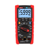 Multímetro digital Industrial True RMS - IP65 y resistente a caídas de 2 m - Medición DC y AC hasta 600V / 20 A - Linterna integrada - Medición de resistencia, capacitancia y frecuencia - Buzzer para test de continuidad