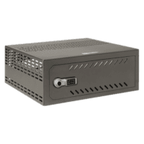 Cofre para DVR - Específico para CCTV - Para DVR de 1U rack - Fechadura electrónica - Com ventilação e guarnições para cabos - Qualidade e resistência