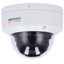 Hikvision - Câmara Dome IP da Gama Value - Resolução 2 Megapixel (1920x1080) - Lente 2.8 mm | ColorVu - Luz branca 30 m | PoE IEEE802.3af - Deteção de movimento 2.0 | IP67, IK08