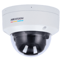 Hikvision - Câmara Dome IP gama VALUE - Resolução 4 Megapixel (2560x1440) - Lente 2.8 mm : ColorVu : Microfone embutido - Luz híbrida 30 m | PoE IEEE802.3af | MicroSD - Deteção de movimento 2.0 | IP67, IK08