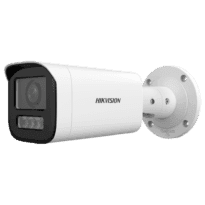 Cámara Bullet IP Hikvision VALUE - Resolución 4 Megapíxel (2560x1440) - Lente motorizada 2.8~12 mm - Luz híbrida alcance 50 m | PoE | H.265+ | IP67 - Micrófono integrado | Alarmas | Audio - Detección de movimiento 2.0 | MicroSD