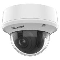 Hikvision - Câmara Dome HDTVI Gama Value - Resolução 5 Megapixel (2560x1944) - Lente varifocal motorizada 2.7~13.5 mm - Alcance IR 40 m | Alimentação coaxial PoC.a - Impermeável IP67, antivandalismo IK10