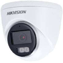 Hikvision - Câmara Dome 4en1 Gama VALUE - Resolução 3K (2960x1665) - Objetiva 3.6 mm | Gama de luz híbrida 40 m - Áudio sobre coaxial | Microfone integrado - Impermeável IP67