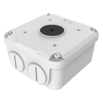 Caixa de conexões - Para câmaras bullet - Apto para uso exterior - Instalação em tecto ou parede - Cor branco - Passador de cabos