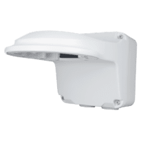 Suporte de parede - Caixa de conexões - Apto para uso no exterior - Cor branco - Compatível com Uniview - Passador de cabos