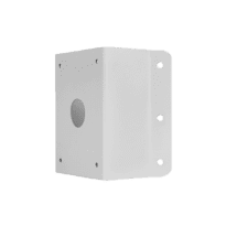 Suporte de esquina - Para câmaras motorizadas UNIVIEW - Apto para uso no exterior - Passador de cabos - Cor branco