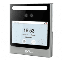 Controlo de acesso - Facial, cartão EM e PIN - 500 caras | 150.000 registos - 4.3" Ecrã tátil TFT: TCP/IP, WiFi e USB - Soft. Acessos: ZKBioCV