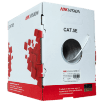 Cabo UTP Hikvision - Categoria 5E - Bobine de 305 metros - Capa protectora cinzenta - Diâmetro 5.0 mm - Cobre puro