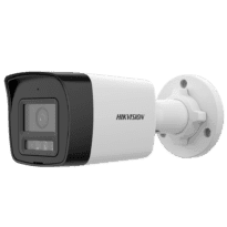 Câmara Bullet IP Hikvision gama Value - Resolução 4 MP - Lente 2.8 mm - Luz híbrida | IV 20 m | Luz Branca 15 m - Detecção de movimento 2.0 - Microfone incorporado | PoE | IP67