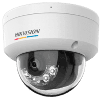 Câmara Dome IP Hikvision gama Value - Resolução 6 MP (3200x1800) MP [%VAR%] - Lente 2.8 mm  - Alcance da luz híbrida 30 m | ColourVu -  Detecção de movimento 2.0 - PoE | IP67 | IK08 | Microfone integrado