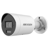 Hikvision - Câmara Bullet IP da gama PRO - Resolução 8 Megapixel (3840x2160) - Lente 2.8 mm | Microfone de matriz dupla integrado - Alcance da luz híbrida 40 m | MicroSD | PoE - AcuSense | Deteção de movimento 2.0 | IP67