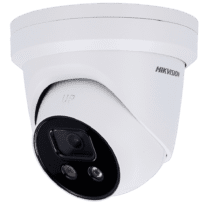 Hikvision - Câmara Turret IP da gama PRO - Resolução 4 Megapixel (2688x1520) - Lente 2.8mm | PoE | IR 30m | Microfone e altifalante - AcuSense | Face Capture | Luz dissuasora - Detecção de movimento 2.0