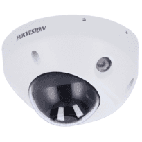 Hikvision - Câmara Dome IP da gama PRO - Resolução 4 MPx | PoE | Alarmes | ColorVu - 2.8 mm: Microfone embutido: Áudio - Luz branca 30 m | Detecção de movimento 2.0 - AcuSense | Reconhecimento Facial | IP67 | IK08