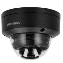 Hikvision - Câmara Dome IP da gama PRO - Resolução 8 MPx | Powered by DarkFighter - Lente 2.8~12 mm | PoE | Alarmes | Áudio | Preto - Gama IR 40 m | deteção de movimento 2.0 - AcuSense | Reconhecimento Facial | IP67, IK10