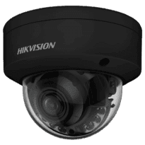 Hikvision - Câmara Dome IP da gama PRO - Resolução 8 MPx (3840x2160) | PoE | Audio - Lente varifocal 2.8~12 mm | Alarmes | ColorVu - Luz híbrida 40m | MD 2.0 | Reconhecimento facial - AcuSense | IP67, IK10 | Preto