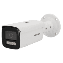 Hikvision - Câmara IP gama PRO - Resolução 4 MPx | PoE | Alarmes | ColorVu - 2.8 mm | Microfone | Sirene e flash dissuasor - Luz híbrida 60 m | Deteção de movimento 2.0 - AcuSense | Reconhecimento Facial | IP67 | Audio