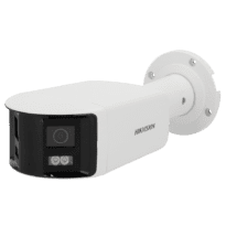 Hikvision - Câmara Panorâmica Bullet IP da gama PRO - Resolução 6 Megapixel (3632x1632) - Lente 2.8 mm | ColorVu | Microfone e altifalante - Luz branca 40 m | Sirene e flash dissuasor - Deteção de movimento 2.0 | AcuSense