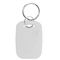 Porta-chaves TAG de proximidade - ID por radiofrequência - MF DESFire passivo: Cor branca - Frequência 13.56 MHz - Leve e portátil - Segurança máxima | Não copiável