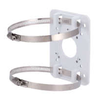 Suporte de mastro/pólo Safire Smart - Para câmaras domo motorizadas - Intervalo diâmetro 80~140 mm - Fabricando em ADC12 - Cor branco