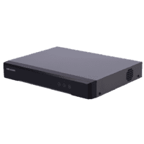Encoder Hikvision - 4 entradas analógicas | Até 6 entradas IP - Resolução máxima 8 Mpx na TVI - Codificação H.265+ : Alarmes : Áudio - Saída de alarme: Suporta 1 HDD até 10TB - Compatível com ONVIF