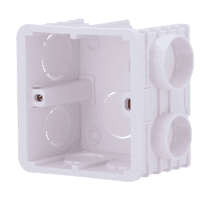 Suporte para videoporteiro - Específico para AK-E20S - Medidas: 95 (Lg) x 83 (Al) x 53 (Pf) mm - Fabricado em plástico - Montagem encastrada - Fácil instalação