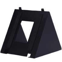 Suporte de mesa - Específico para videoporteiros - Compatível com o monitor AK-S565 e AK-S567 - Orifícios de conexão - Medidas: 145 (Al) x 145 (Lg) x 157 (Fd) mm - Fabricado em alumínio