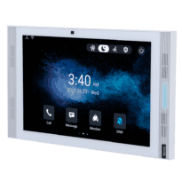 Monitor Android 12.0 para vídeo porteiro - Ecrã IPS de 10" - Áudio bidireccional Crystal Clear | Easy UI - TCP/IP, PoE, SIP standard - Manutenção na nuvem | APPs de terceiros - Ligação de monitor e placas via Cloud