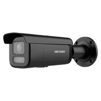 Hikvision câmara Bullet IP gama PRO - Resolução 4 Megapixel (2688x1520) - Lente varifocal motorizada 2.8~12 mm - Luz híbrida 60 m | Deteção de movimento 2.0 - AcuSense | PoE+ | MicroSD | IP67 | IK10 - Alarmes | Áudio | Microfone duplo em array