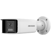 Hikvision - Câmara Panorâmica Bullet IP da gama PRO - Resolução 4 Megapixel (3040x1368) - Lente 2.8mm | PoE | IR 40m | Microfone e altifalante - AcuSense: Sirene e dissuasor intermitente - Deteção de movimento 2.0 | Captura de rosto