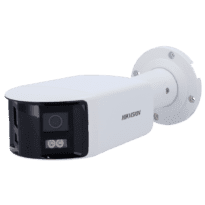 Hikvision - Câmara Panorâmica Bullet IP da gama PRO - Resolução 8 Megapixel (5120x1440) - Lente 4 mm | ColorVu | Microfone e altifalante - Luz branca 40 m | Sirene e flash dissuasor - Deteção de movimento 2.0 | AcuSense