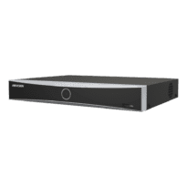 Hikvision Gravador NVR 4 CH IP gama PRO - Resolução máxima 12Mpx@2ch - Largura de banda 40 Mbps - Áudio | Suporta 1 disco rígido - Detecção de movimento 2.0 - Reconhecimento facial | AcuSense